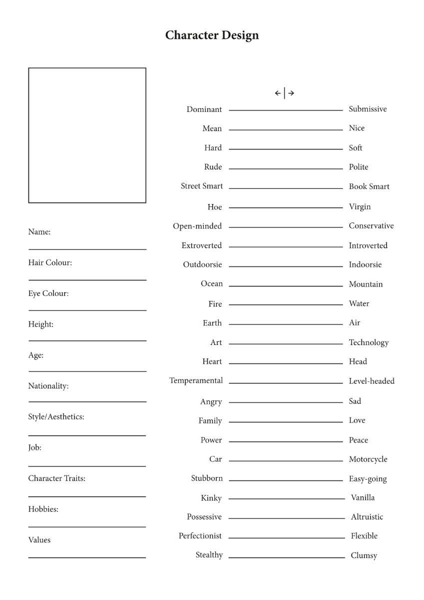 Character Profile & Backstory Development Unlocks Deeper Characters for Better Stories